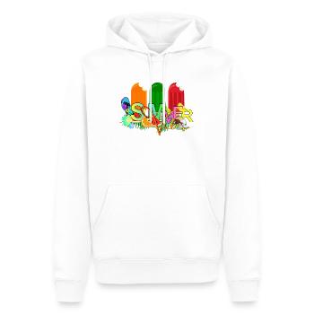 Summer Vibes  - Männer Premium Bio Hoodie - Weiß - Vorne - Nico (187cm)