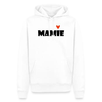 OMA. MAMA. GROSSMUTTER. MUTTERTAG. GESCHENK - Männer Premium Bio Hoodie - Weiß - Vorne - Nico (187cm)