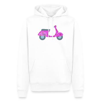 Roller Dots Dots Spring Italie Joie de vivre - Sweat à capuche Premium bio Homme - blanc - Devant - Nico (187cm)