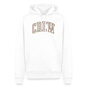 Crew Outline - Männer Premium Bio Hoodie - Weiß - Vorne - Nico (187cm)