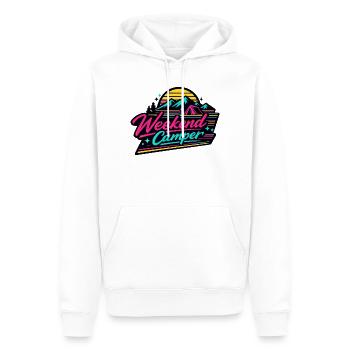 Weekend Camper Neon Skyline - Männer Premium Bio Hoodie - Weiß - Vorne - Nico (187cm)