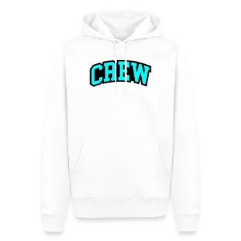 Lettrage de l’équipage - Sweat à capuche Premium bio Homme - blanc - Devant - Nico (187cm)