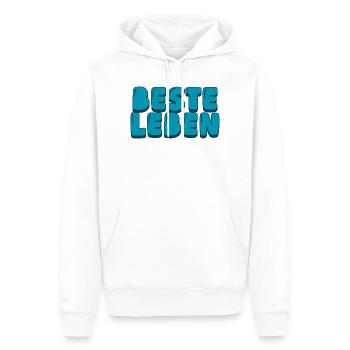 Beste Leben - Männer Premium Bio Hoodie - Weiß - Vorne - Nico (187cm)