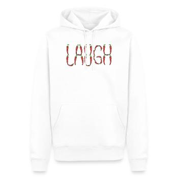 Chilischoten Lachen - Männer Premium Bio Hoodie - Weiß - Vorne - Nico (187cm)