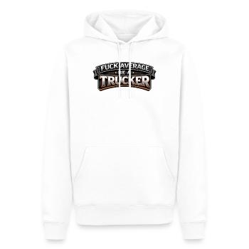 Stolzer Trucker – Leidenschaft auf der Straße - Männer Premium Bio Hoodie - Weiß - Vorne - Nico (187cm)