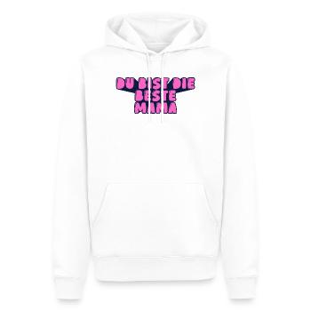 du bist die beste Mama - Männer Premium Bio Hoodie - Weiß - Vorne - Nico (187cm)