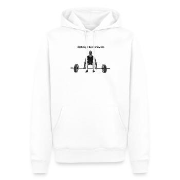 Rest_day - Männer Premium Bio Hoodie - Weiß - Vorne - Nico (187cm)