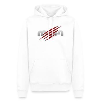 Bonjour - Sweat à capuche Premium bio Homme - blanc - Devant - Nico (187cm)
