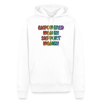 Befähigte Frauen unterstützen Frauen Rainbow - Männer Premium Bio Hoodie - Weiß - Vorne - Nico (187cm)