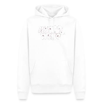 Karlsruhe Throw up - Männer Premium Bio Hoodie - Weiß - Vorne - Nico (187cm)