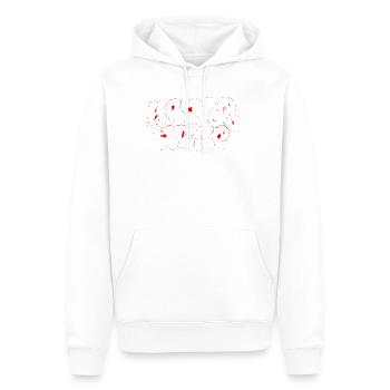 Karlsruhe Streetart Souvenir Graffiti Style - Männer Premium Bio Hoodie - Weiß - Vorne - Nico (187cm)
