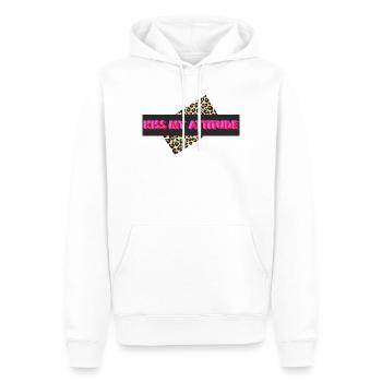 Embrasse-moi l’attitude - Sweat à capuche Premium bio Homme - blanc - Devant - Nico (187cm)