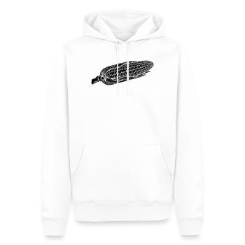 Silhouette maïs sur épi - Sweat à capuche Premium bio Homme - blanc - Devant - Nico (187cm)