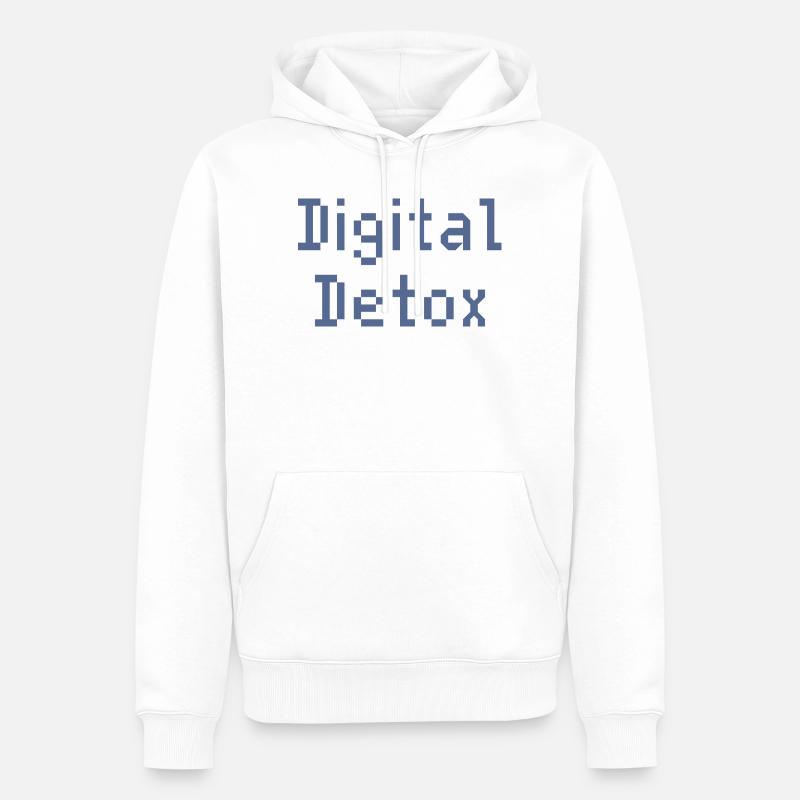 Boîte à outils numérique Pixel Grid - Sweat à capuche Premium bio Homme - blanc