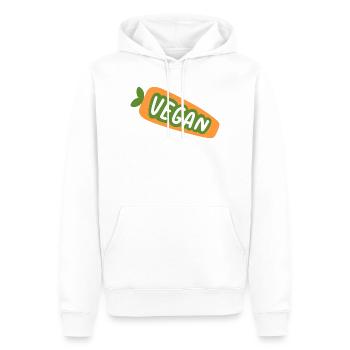 Vegan Shirt Plant Based Design Cute Veggie Aesthet - Männer Premium Bio Hoodie - Weiß - Vorne - Nico (187cm)