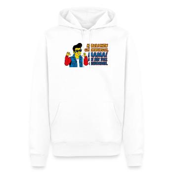 Herzlichen Glückwunsch Mama Sohn Witzig - Männer Premium Bio Hoodie - Weiß - Vorne - Nico (187cm)