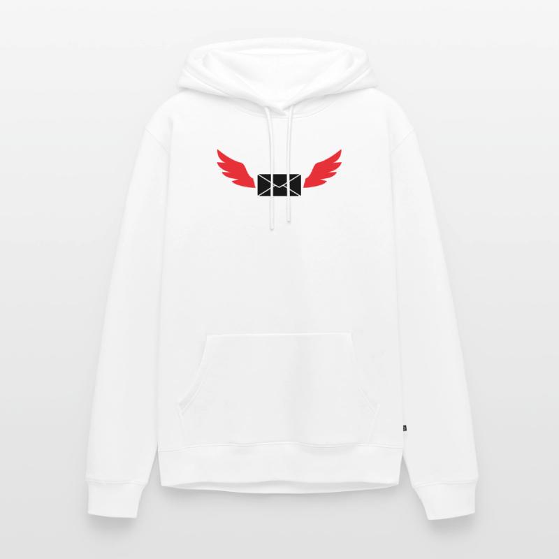 Express Mail Envelope Winged Post Men’s Premium Organic Hoodie