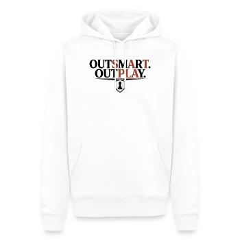 Dominieren des gegnerischen taktischen und strategischen Schach - Männer Premium Bio Hoodie - Weiß - Vorne - Nico (187cm)