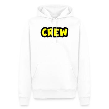 crew - Men’s Premium Organic Hoodie - white - Front - Nico (187cm)