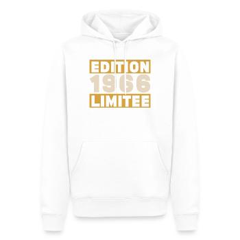 Vintage-Geschenk zum 60-jährigen Jubiläum 1966 - Männer Premium Bio Hoodie - Weiß - Vorne - Nico (187cm)