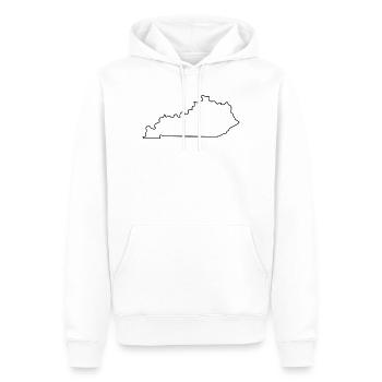Carte du Kentucky - Sweat à capuche Premium bio Homme - blanc - Devant - Nico (187cm)