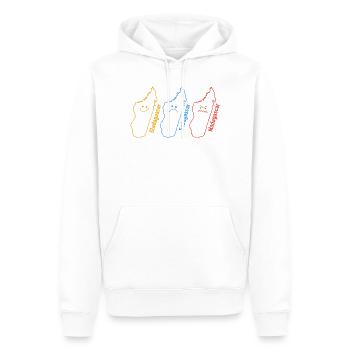 Geography Geographer Funny Gladagascar Sadagascar - Men’s Premium Organic Hoodie - white - Front - Nico (187cm)