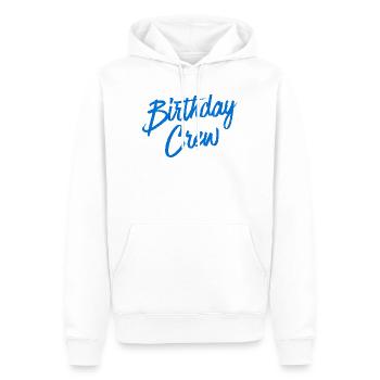 Birthday Crew - Männer Premium Bio Hoodie - Weiß - Vorne - Nico (187cm)