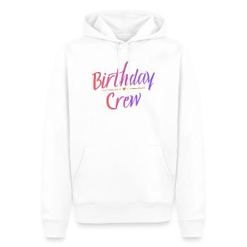 Birthday Crew - Männer Premium Bio Hoodie - Weiß - Vorne - Nico (187cm)