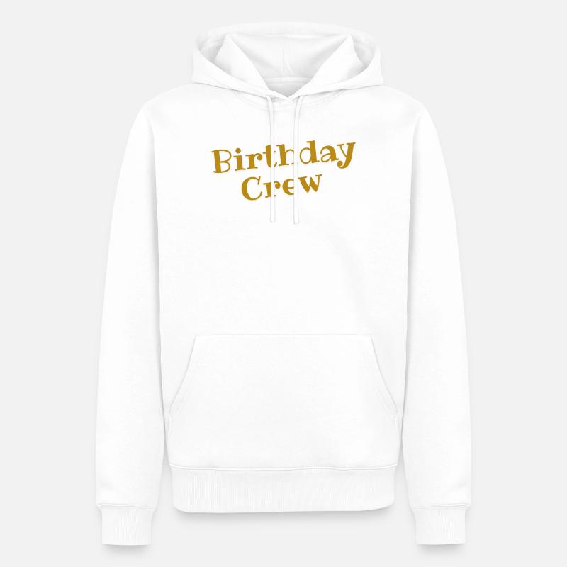 Équipe d’anniversaire - Sweat à capuche Premium bio Homme - blanc