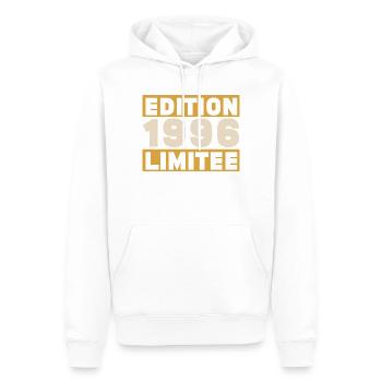 1996 30 ans Anniversaire Vintage Cadeau - Sweat à capuche Premium bio Homme - blanc - Devant - Nico (187cm)
