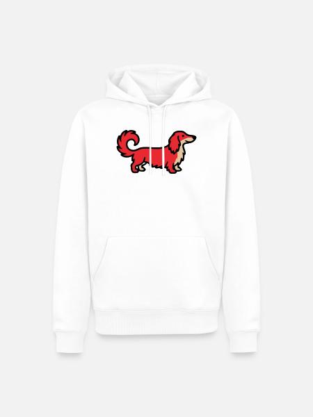 Irish Setter Retriever Red - Men’s Premium Organic Hoodie - white