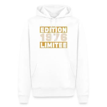 1976 50 Jahre Jubiläumsgeschenk - Männer Premium Bio Hoodie - Weiß - Vorne - Nico (187cm)
