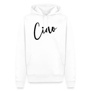 Ciao Italienisch Hallo Auf Wiedersehen Besuch Ital - Männer Premium Bio Hoodie - Weiß - Vorne - Nico (187cm)