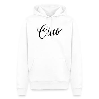 Ciao Italienisch Hallo Auf Wiedersehen Besuch Ital - Männer Premium Bio Hoodie - Weiß - Vorne - Nico (187cm)