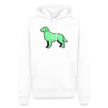 Labrador Retriever Silhouette - Männer Premium Bio Hoodie - Weiß - Vorne - Nico (187cm)