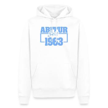 Abiturient 1963 - Männer Premium Bio Hoodie - Weiß - Vorne - Nico (187cm)