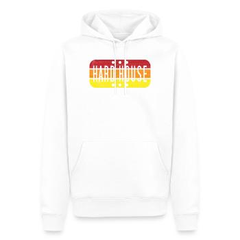 Harter Hausgradient - Männer Premium Bio Hoodie - Weiß - Vorne - Nico (187cm)