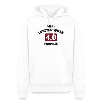 Mein-letzter-wille - Männer Premium Bio Hoodie - Weiß - Vorne - Nico (187cm)