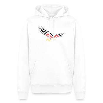 Résumé Fan d’Eagle Allemagne - Sweat à capuche Premium bio Homme - blanc - Devant - Nico (187cm)