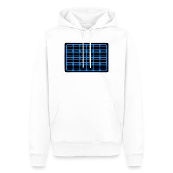 Solarpanel Photovoltaik Icon - Männer Premium Bio Hoodie - Weiß - Vorne - Nico (187cm)