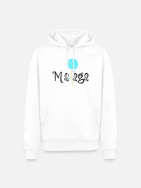 Malaga Biznaga - Men’s Premium Organic Hoodie - white
