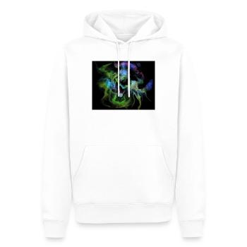 Orbe de la Nébuleuse de Fumée Cosmique - Sweat à capuche Premium bio Homme - blanc - Devant - Nico (187cm)
