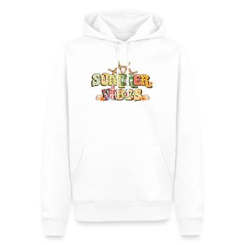 Sommerliche Vibes - Männer Premium Bio Hoodie - Weiß - Vorne - Nico (187cm)