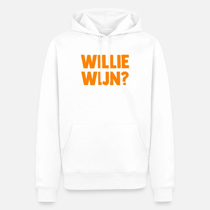 Willie Wijn ? - Pays-Bas Pays-Bas - Sweat à capuche Premium bio Homme - blanc