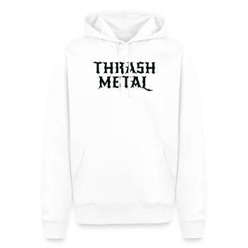 Thrash Metal Logo Tee - Männer Premium Bio Hoodie - Weiß - Vorne - Nico (187cm)