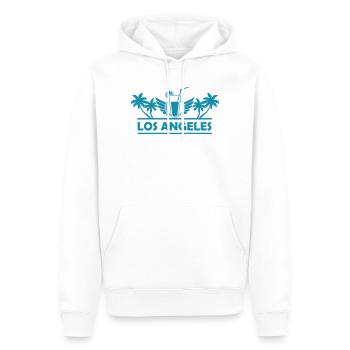 Cocktail de plage de LA avec ailes de poule - Sweat à capuche Premium bio Homme - blanc - Devant - Nico (187cm)