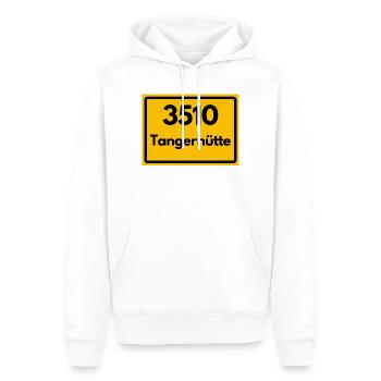 ALTE POSTLEITZAHL PLZ 3510 TANGERHÜTTE HEIMATSTOLZ - Männer Premium Bio Hoodie - Weiß - Vorne - Nico (187cm)