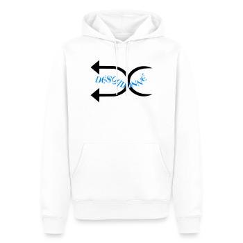 Désodonné  - Sweat à capuche Premium bio Homme - blanc - Devant - Nico (187cm)