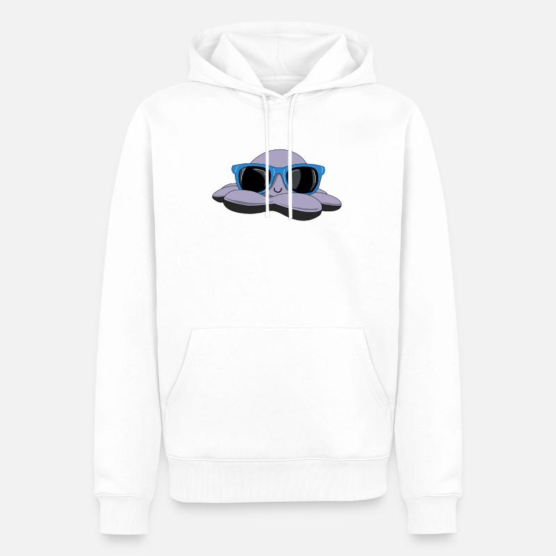 Pieuvre d’été - Sweat à capuche Premium bio Homme - blanc