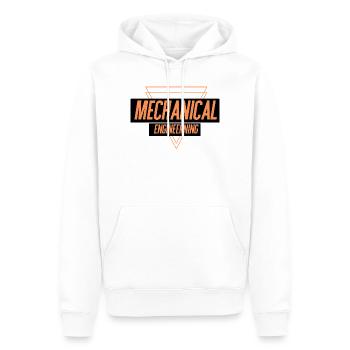 Mechanical Engineering  - Men’s Premium Organic Hoodie - white - Front - Nico (187cm)